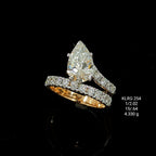 2.66 Ct of RING of Solitaire Paan Shaped Diamond  18K