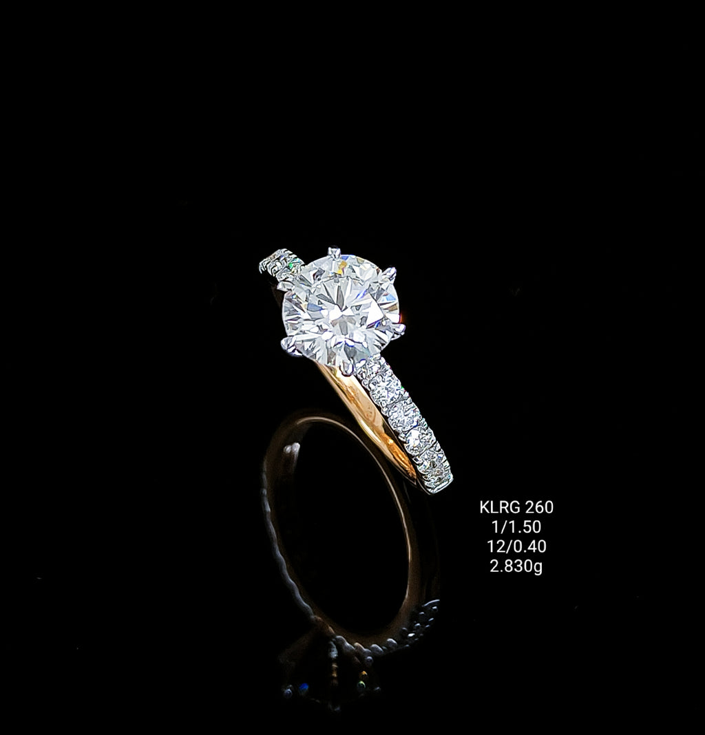 1.90Ct Of RING With Purity Of 18K