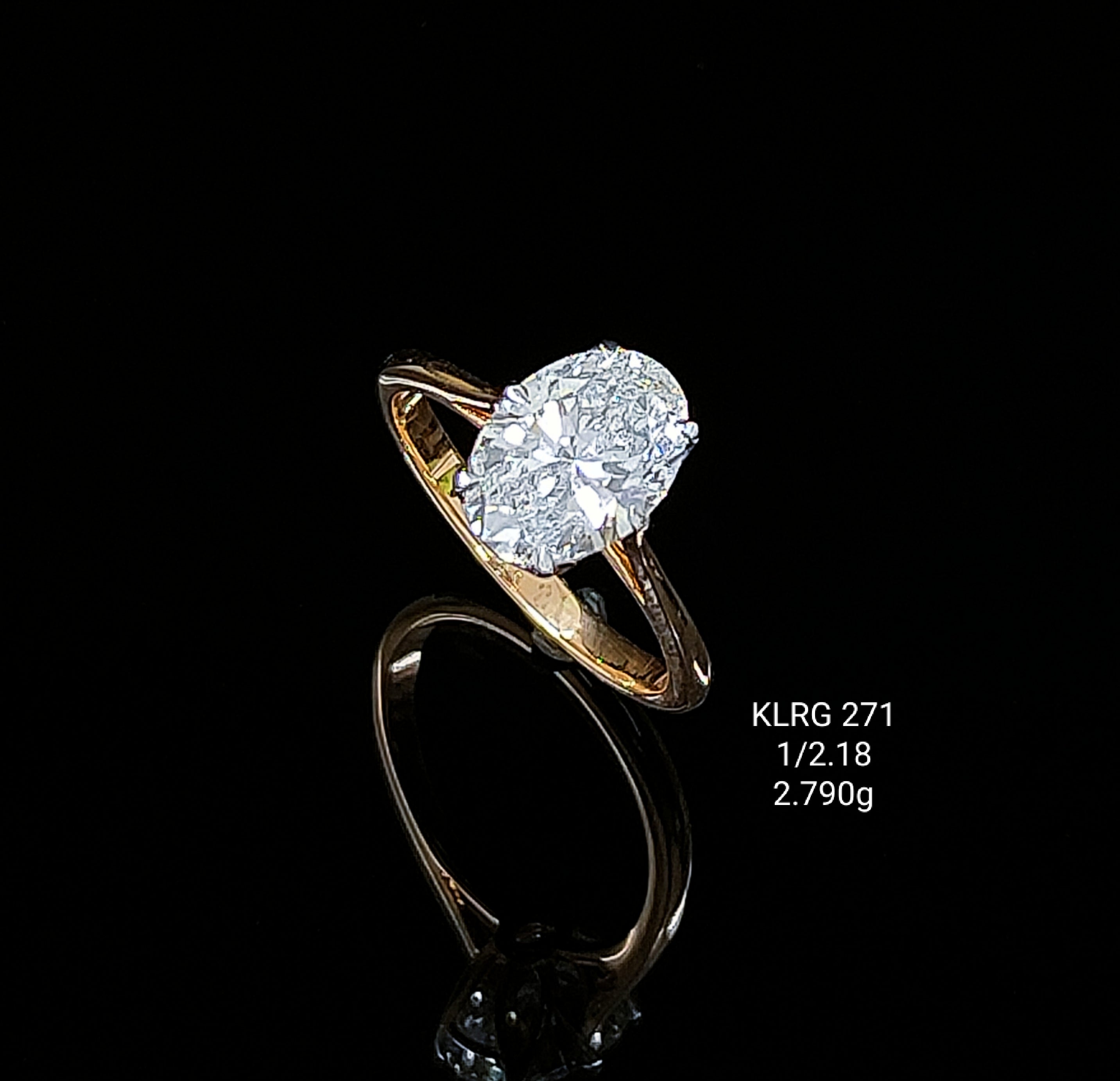2.18Ct Of RING With Purity Of 18K