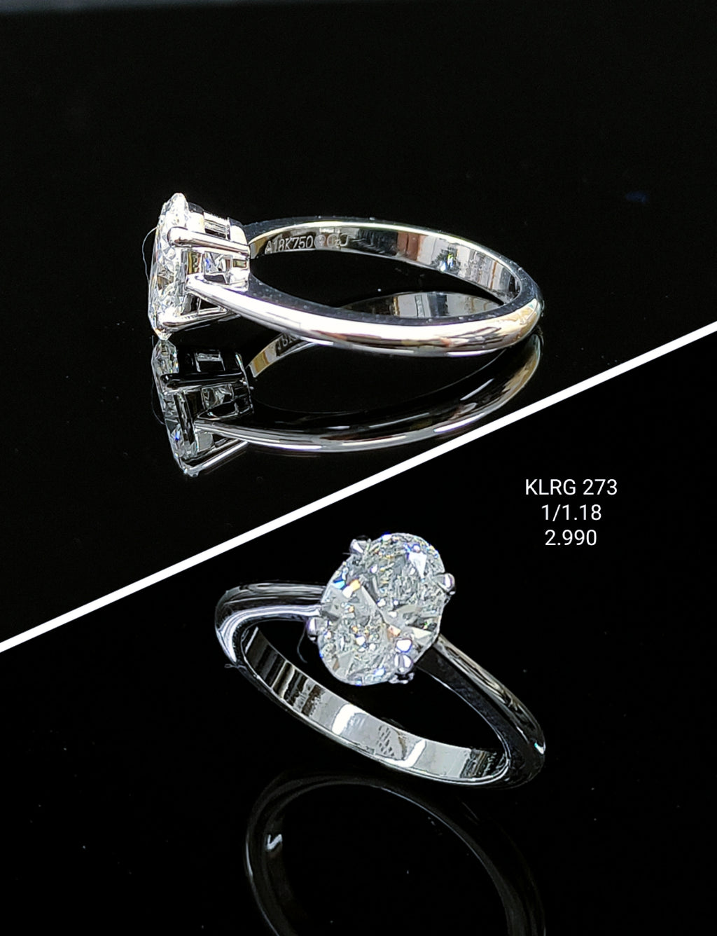 1.18Ct Of RING With Purity Of 18K