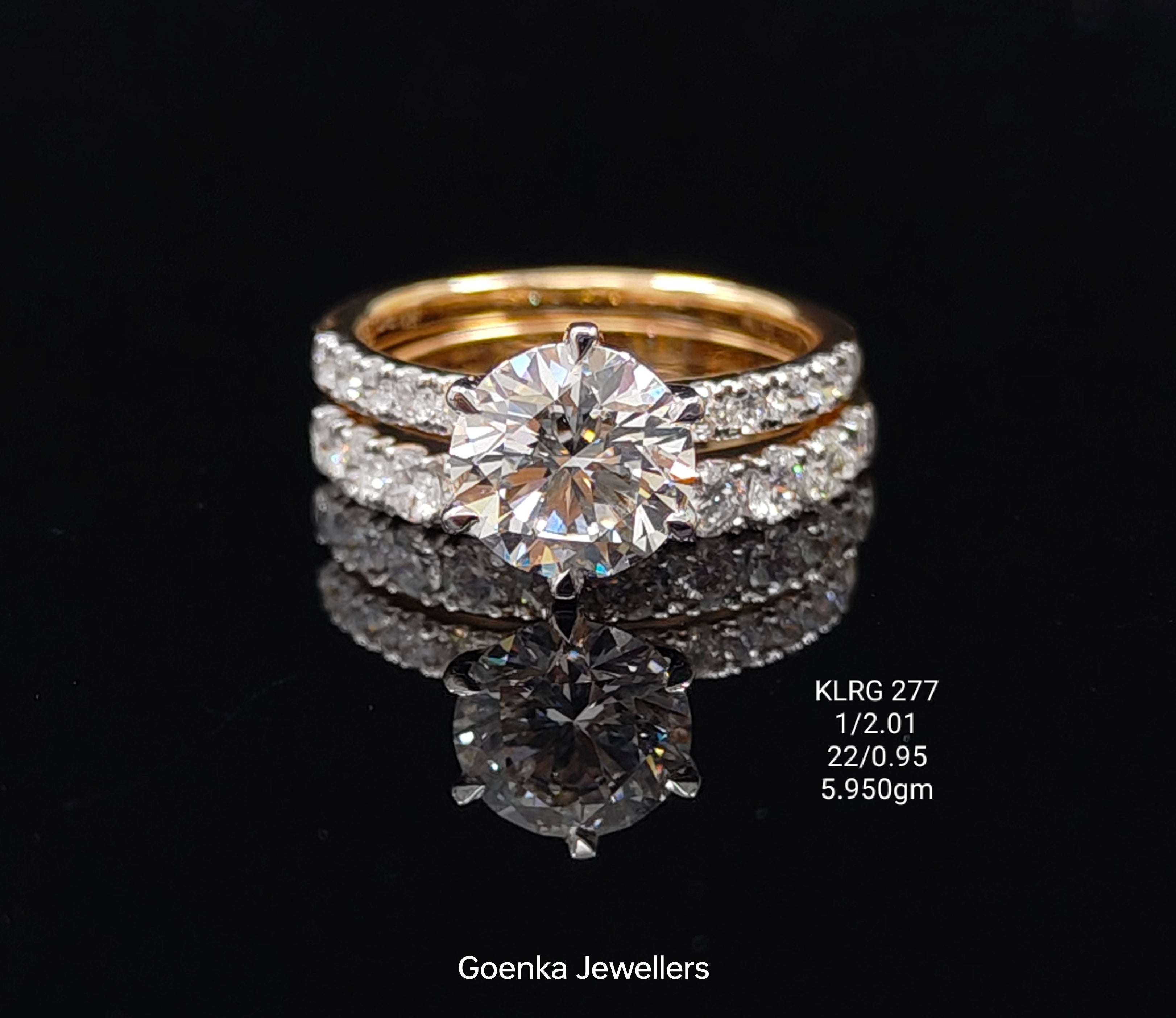 2.96Ct Of RING With Purity Of 18K