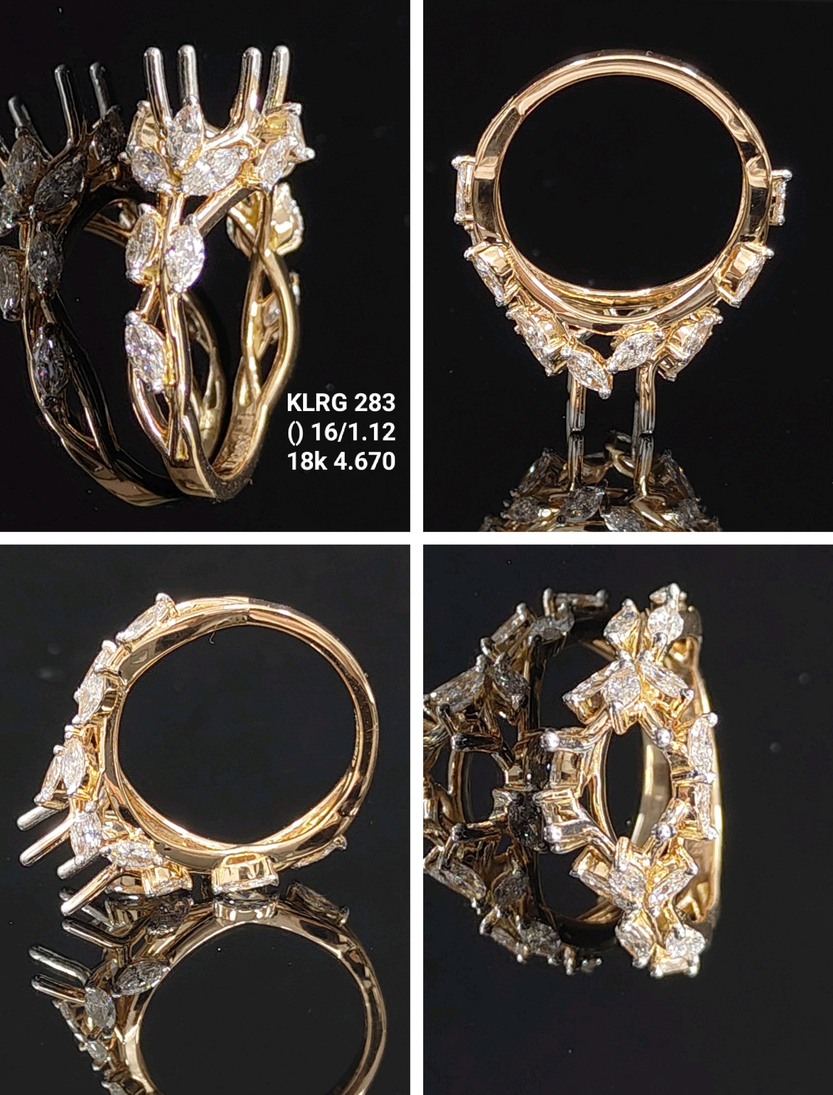 1.12Ct Of RING With Purity Of 18K
