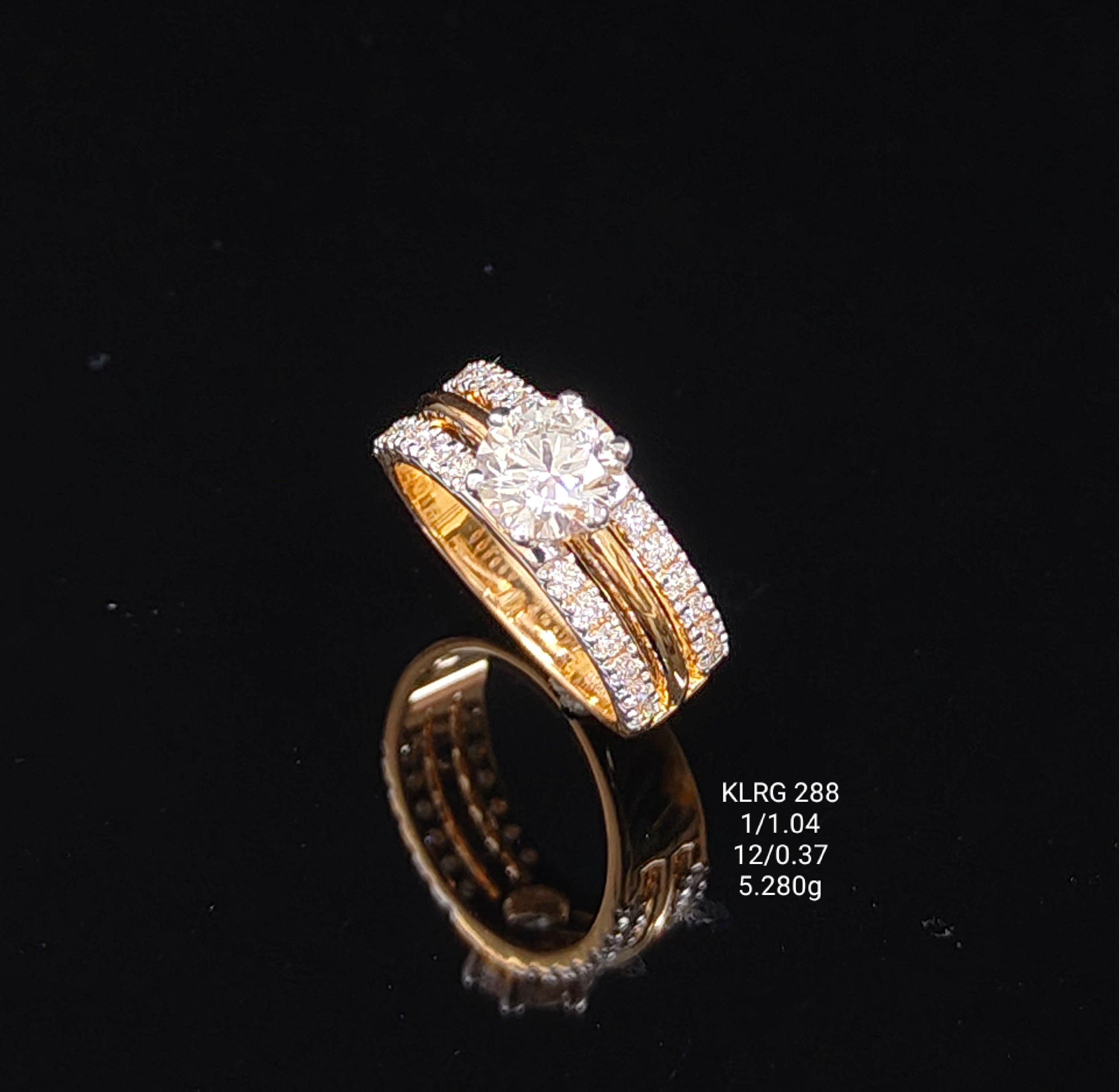 1.41Ct Of RING With Purity Of 18K