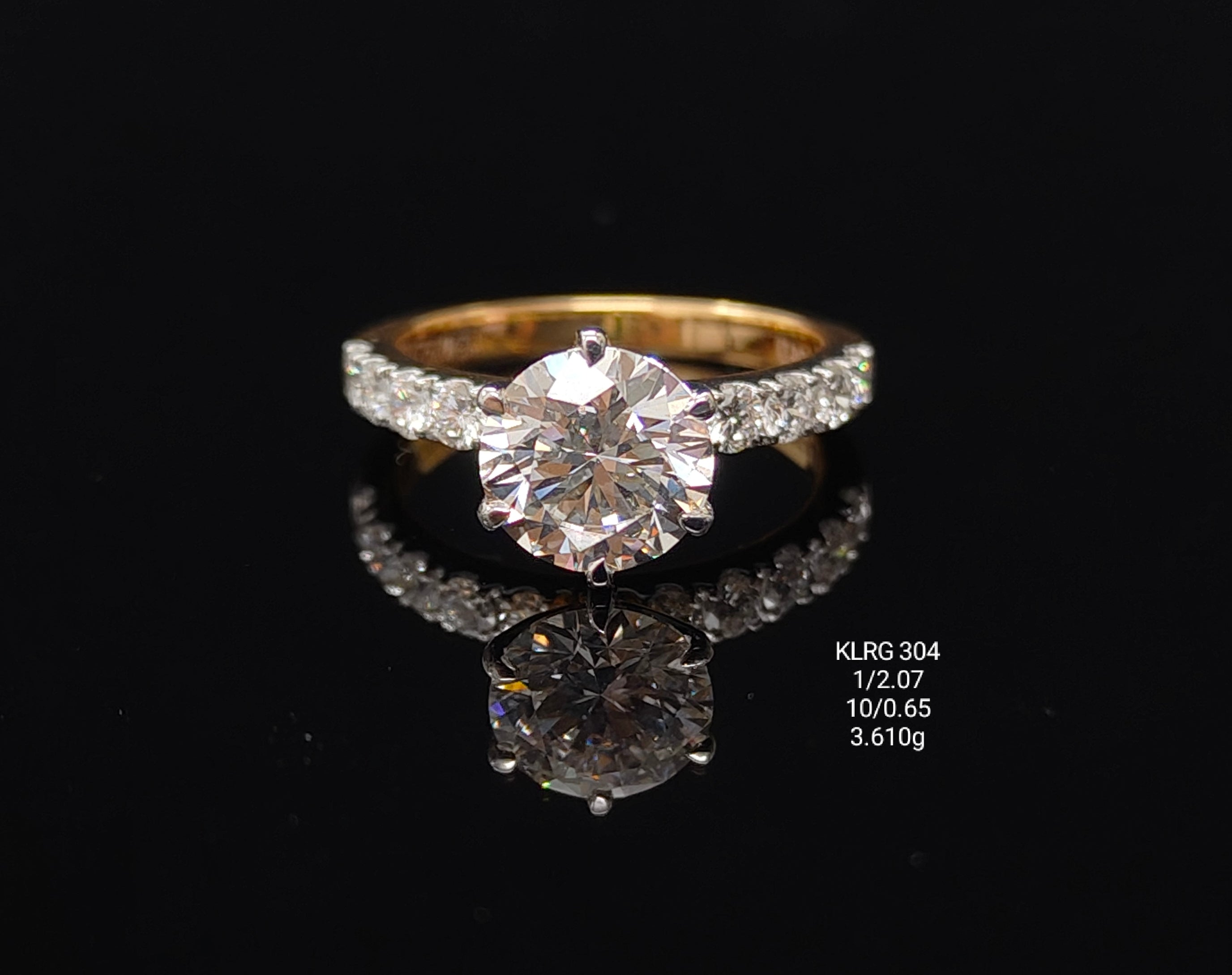 2.72Ct Of RING With Purity Of 18K