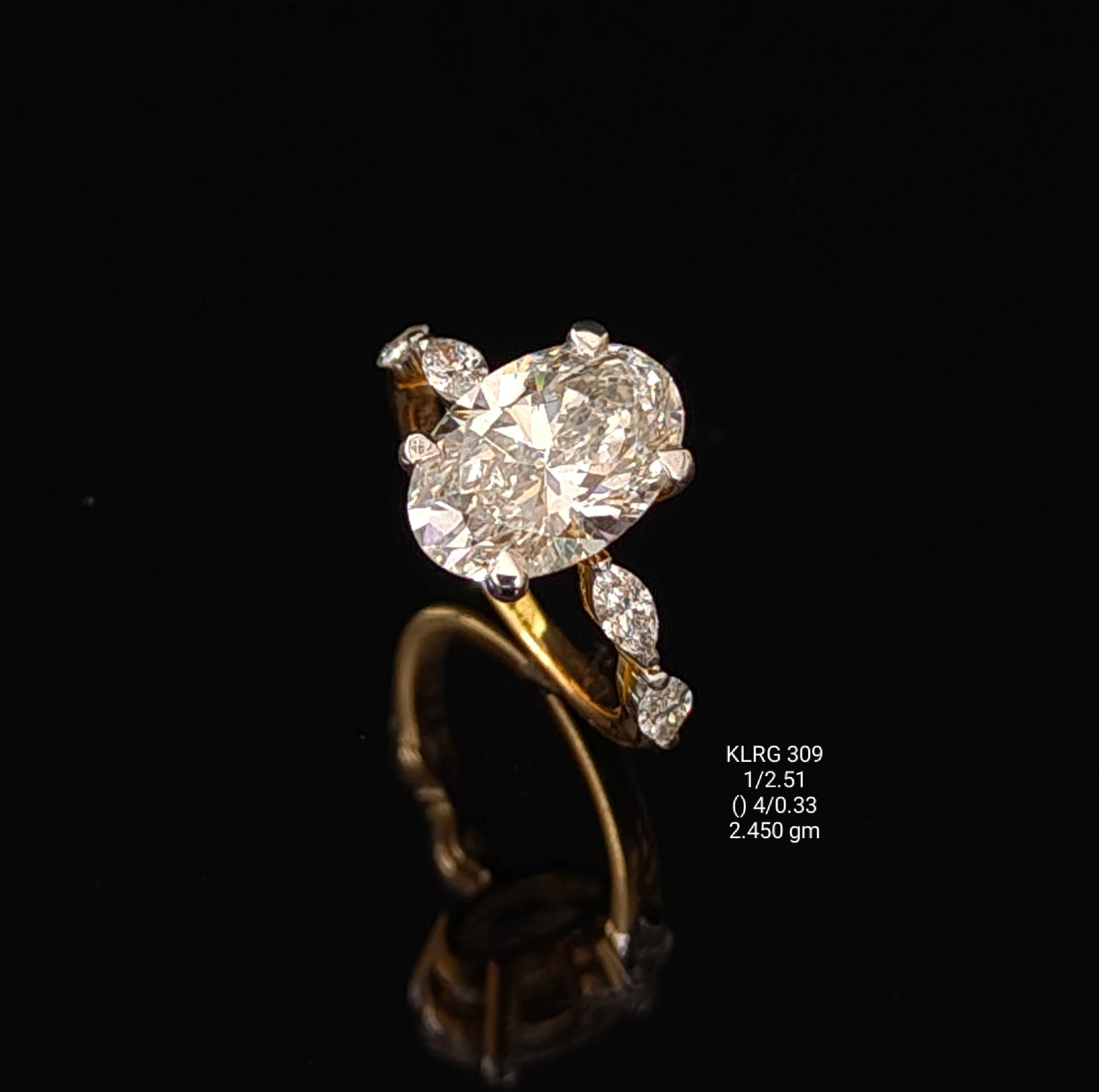 2.84Ct Of RING With Purity Of 18K