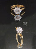 2.04Ct RING solitaire diamonds 18K