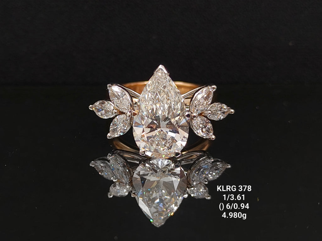 4.55Ct RING Solitaire Diamond 18K