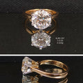 3.05Ct RING solitaire diamonds 18K