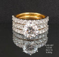 4.21 Ct of RING of Solitaire Round Shaped Diamond  18K