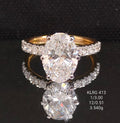 3.51 Ct of RING of Small Round Shaped Diamonds  18K