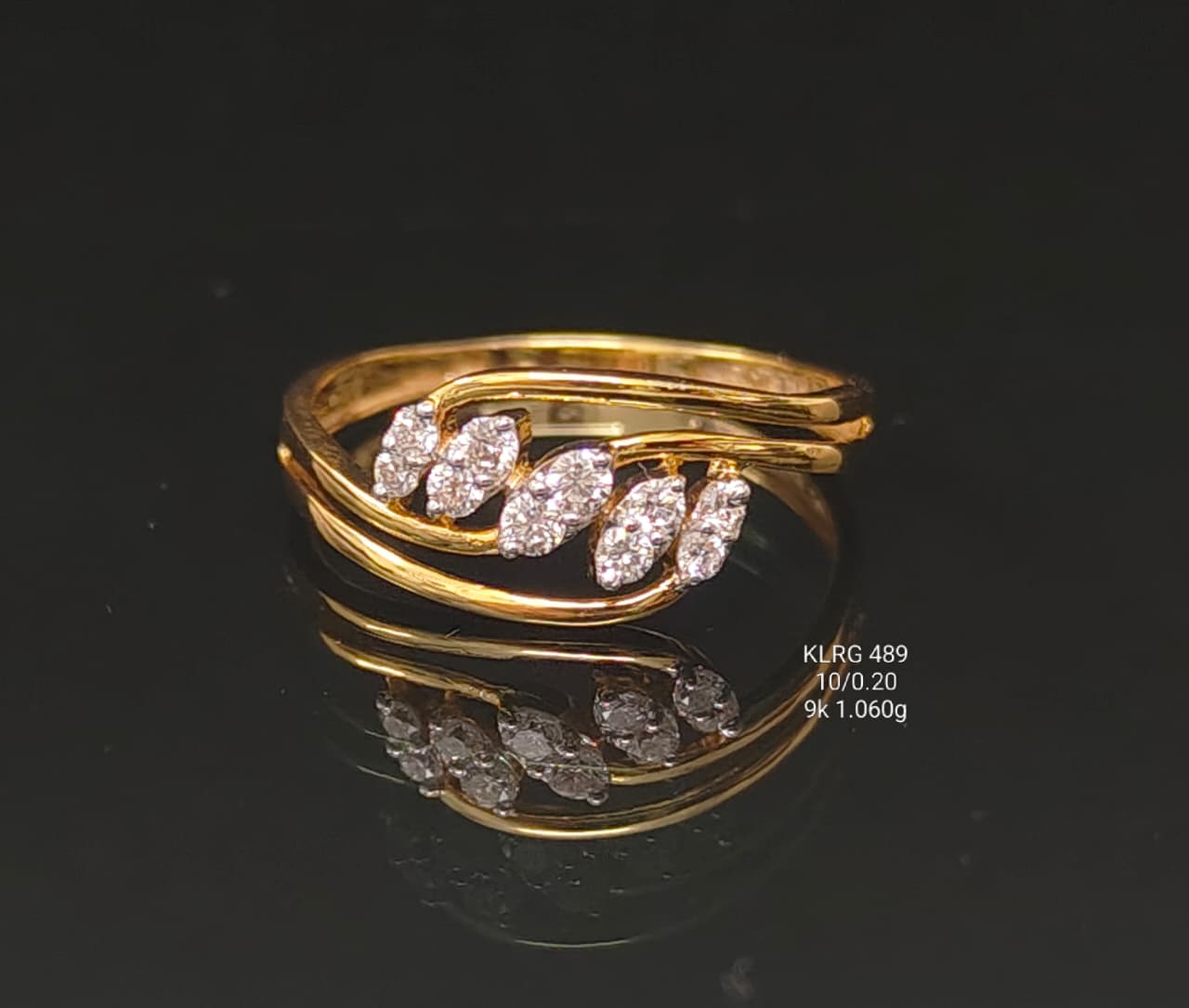 0.20 Ct of Ring with the Purity of 9K