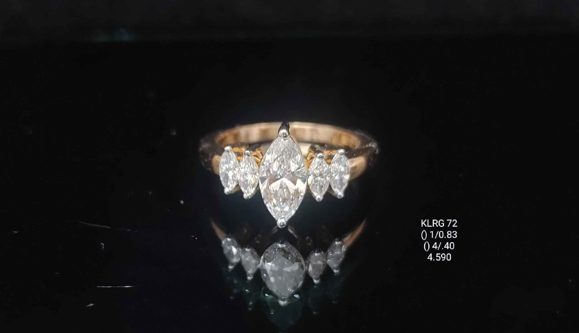 1.23Ct RING solitaire diamonds 18K
