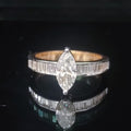 1.11 Ct of RING of Solitaire Paan Shaped Diamond  18K