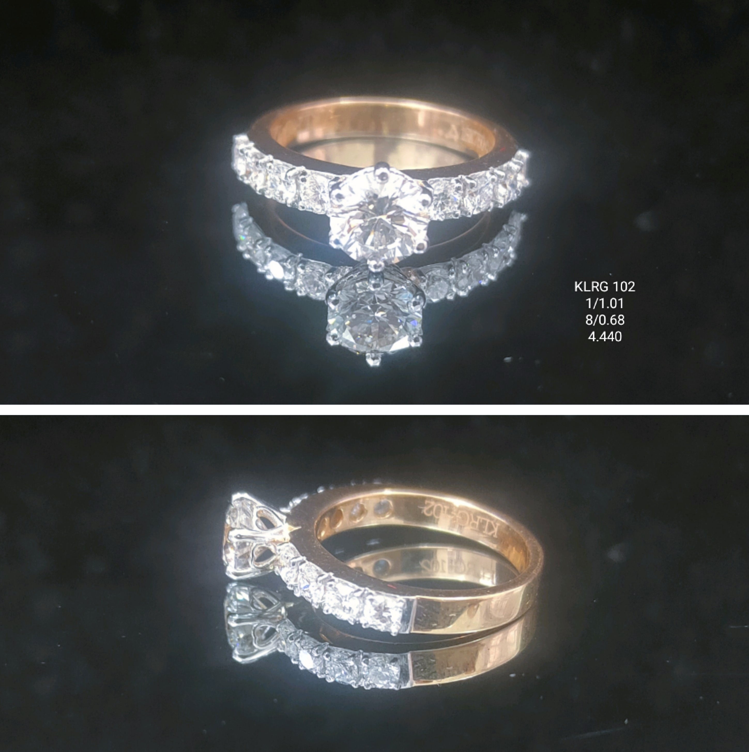 1.69CT RING solitaire diamonds 18K