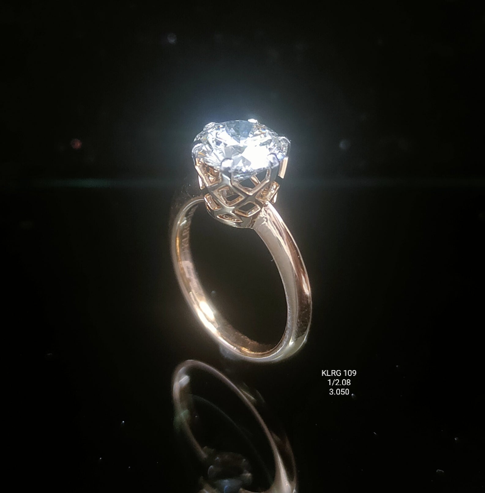 3.15Ct RING Solitaire Diamond 18K