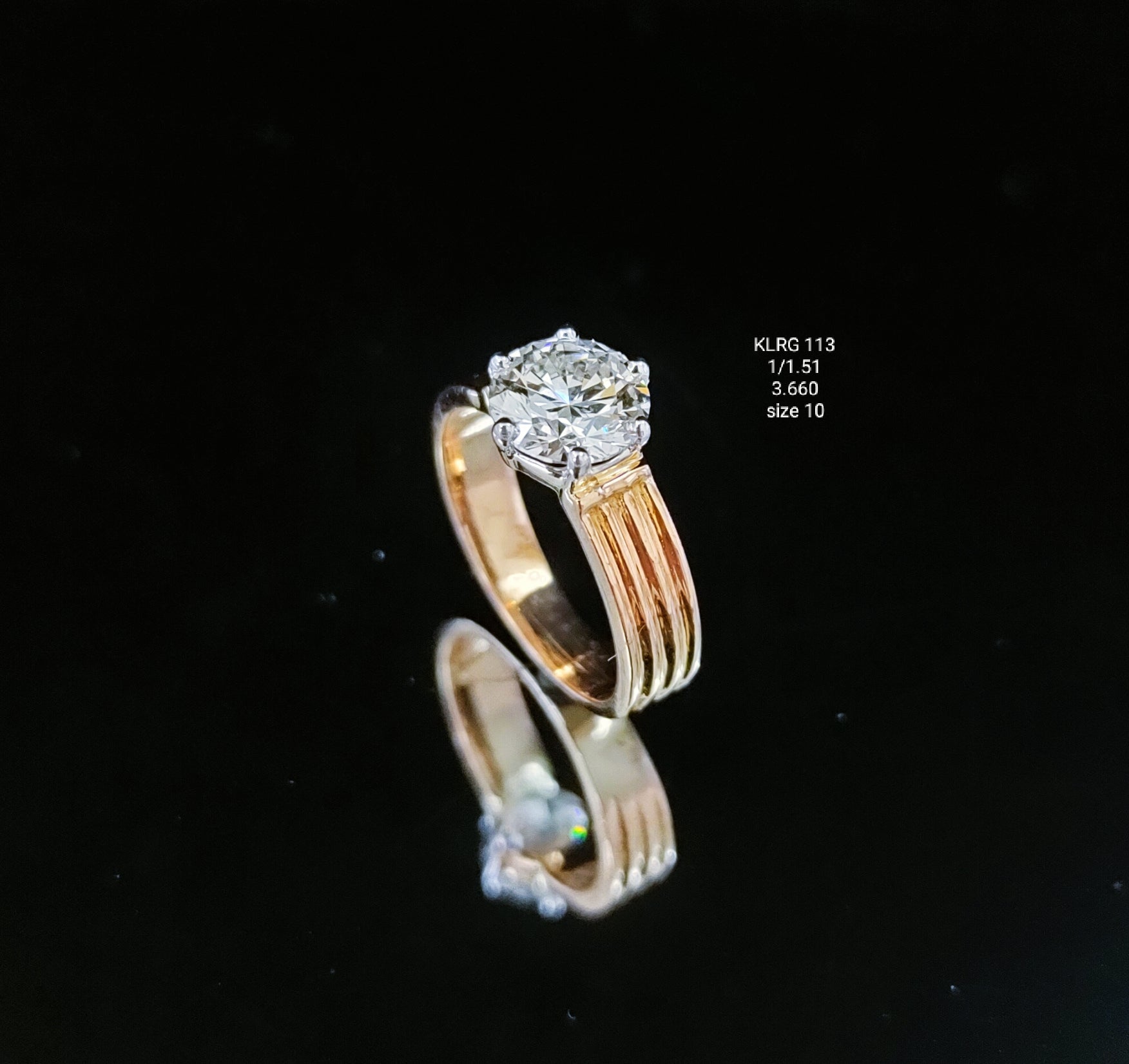 2.25Ct RING solitaire diamonds 18K