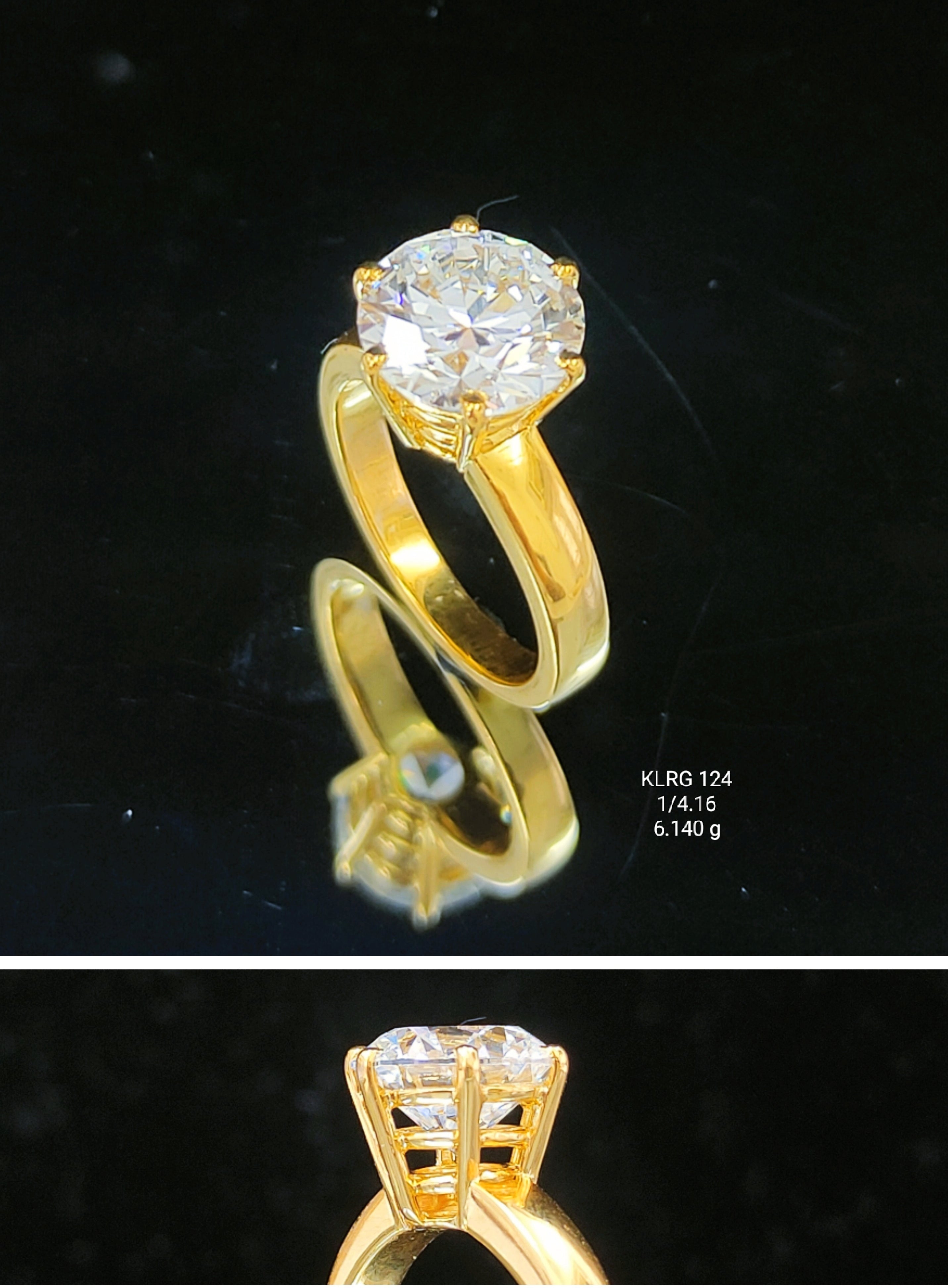 4.37Ct RING Small round diamonds 18K