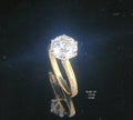 6.07Ct RING solitaire diamonds 18K