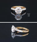 2.76Ct RING solitaire diamonds 18K
