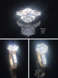6.94Ct RING solitaire diamonds 18K