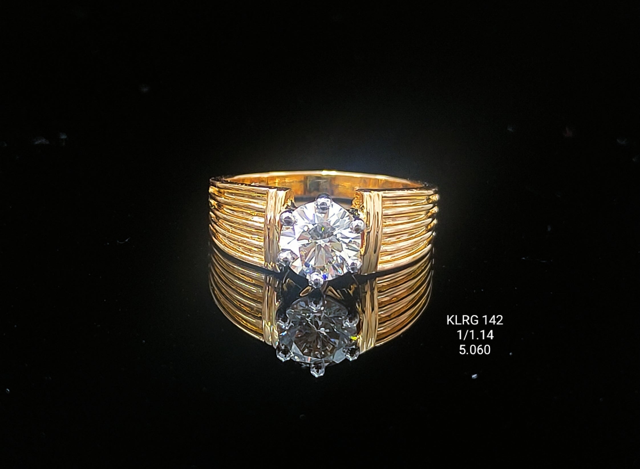 1.65Ct RING solitaire diamonds 18K
