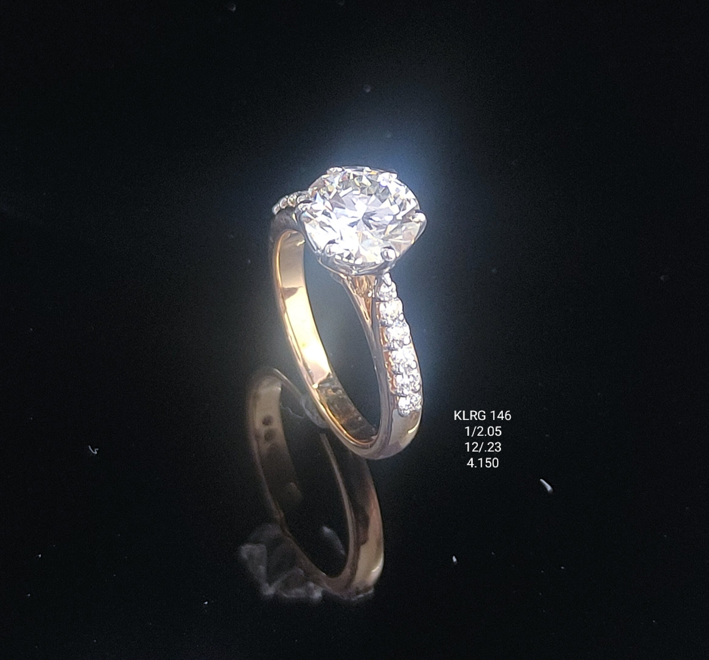 2.28Ct RING solitaire diamonds 18K