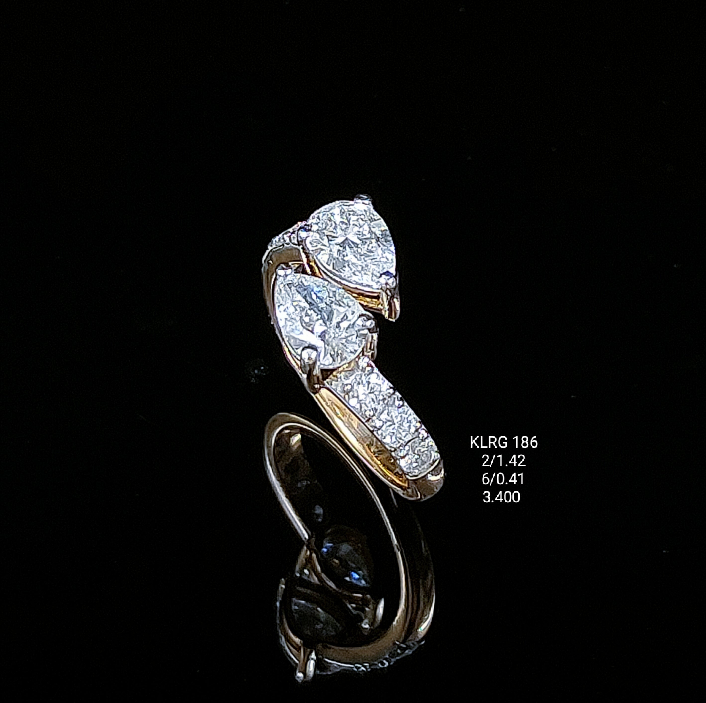 1.83Ct RING Small round diamonds 18K