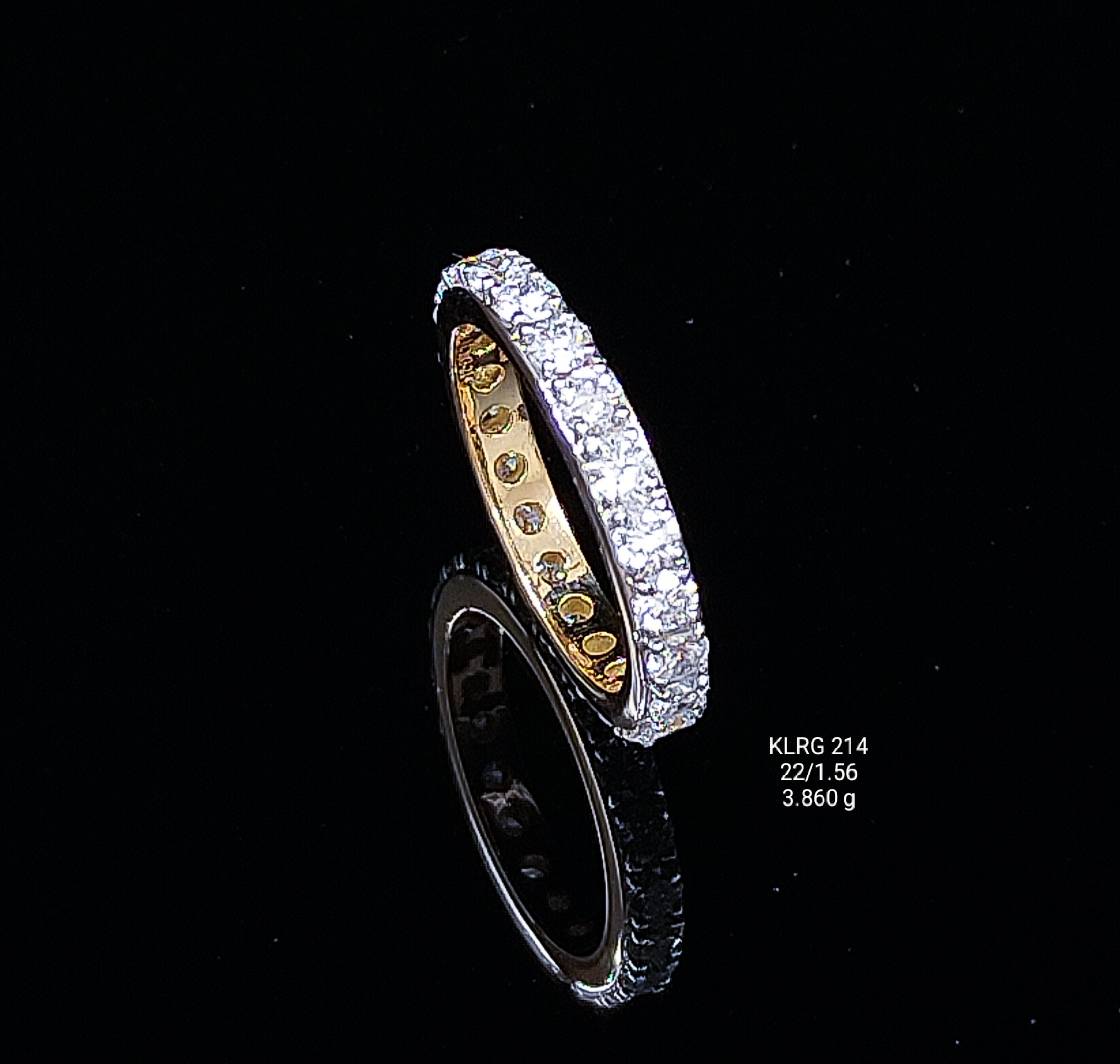 1.56Ct RING Small round diamonds 18K