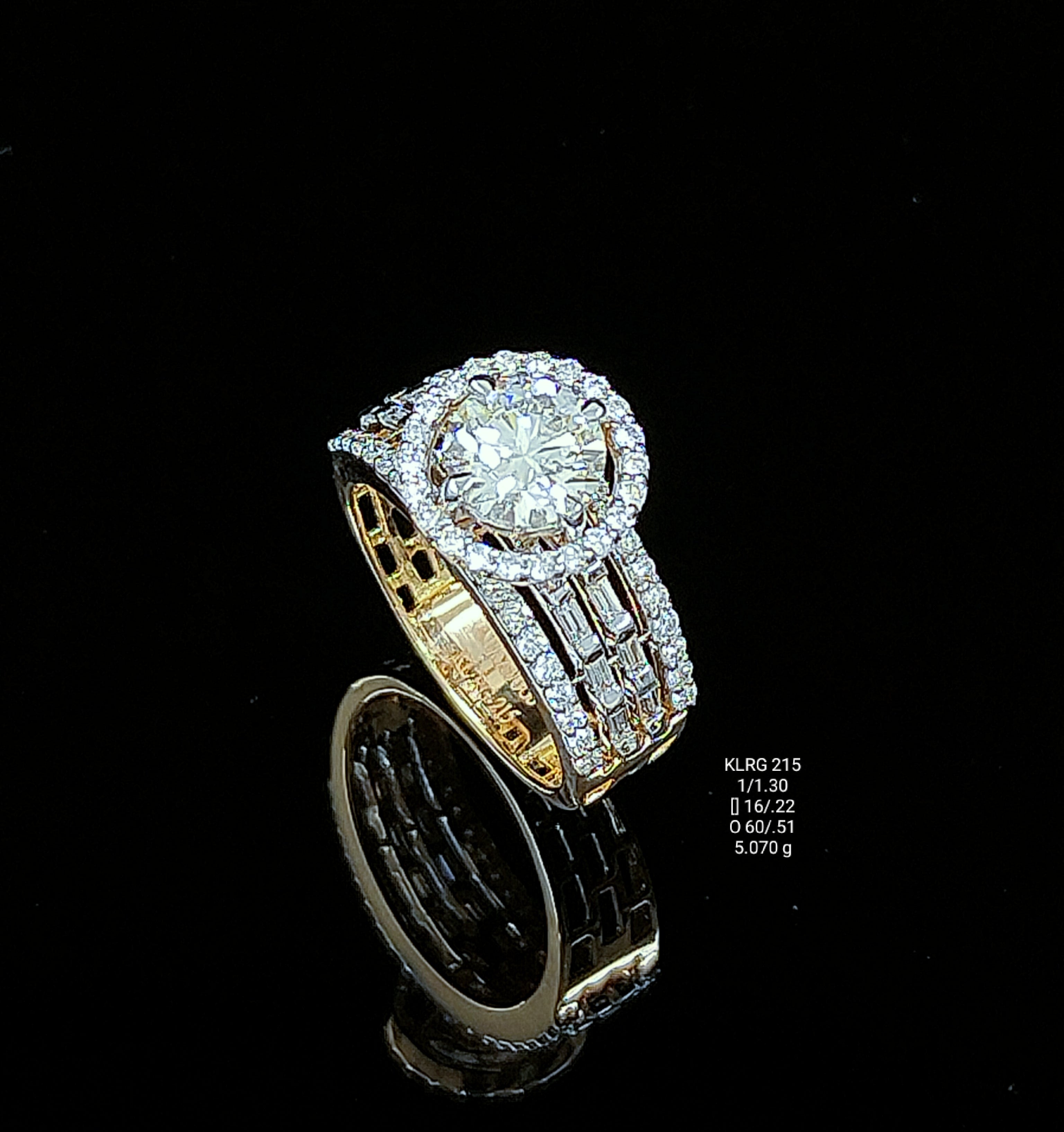 2.03Ct RING solitaire diamonds 18K