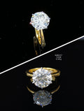 4.08Ct RING solitaire diamonds 18K