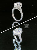 3.72Ct RING Small round diamonds 18K