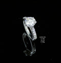 3.72Ct RING Small round diamonds 18K