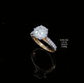 5.67Ct RING solitaire diamonds 18K