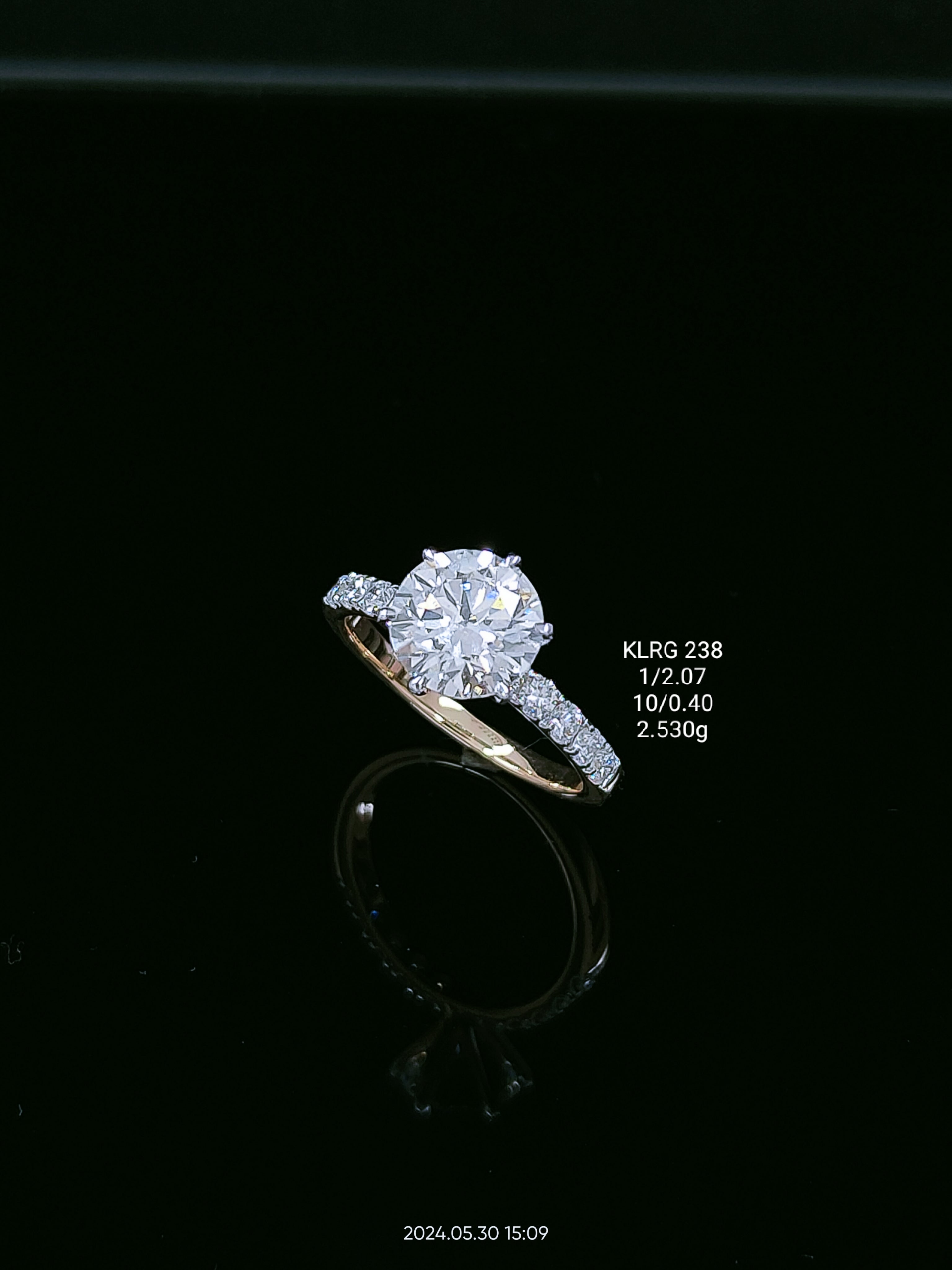 1.27Ct RING solitaire diamonds 18K