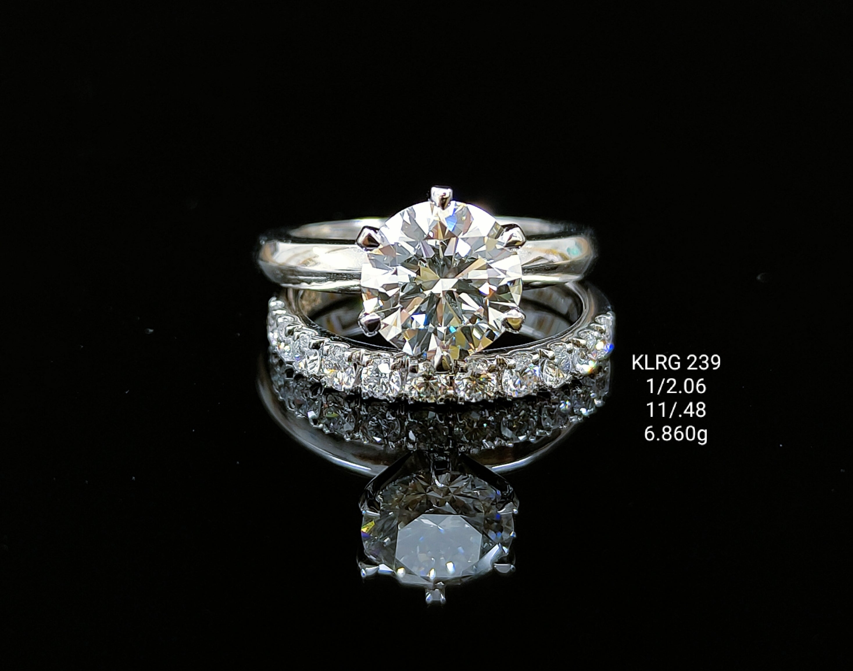 2.47Ct RING solitaire diamonds 18K