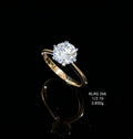 4.16Ct RING solitaire diamonds 18K
