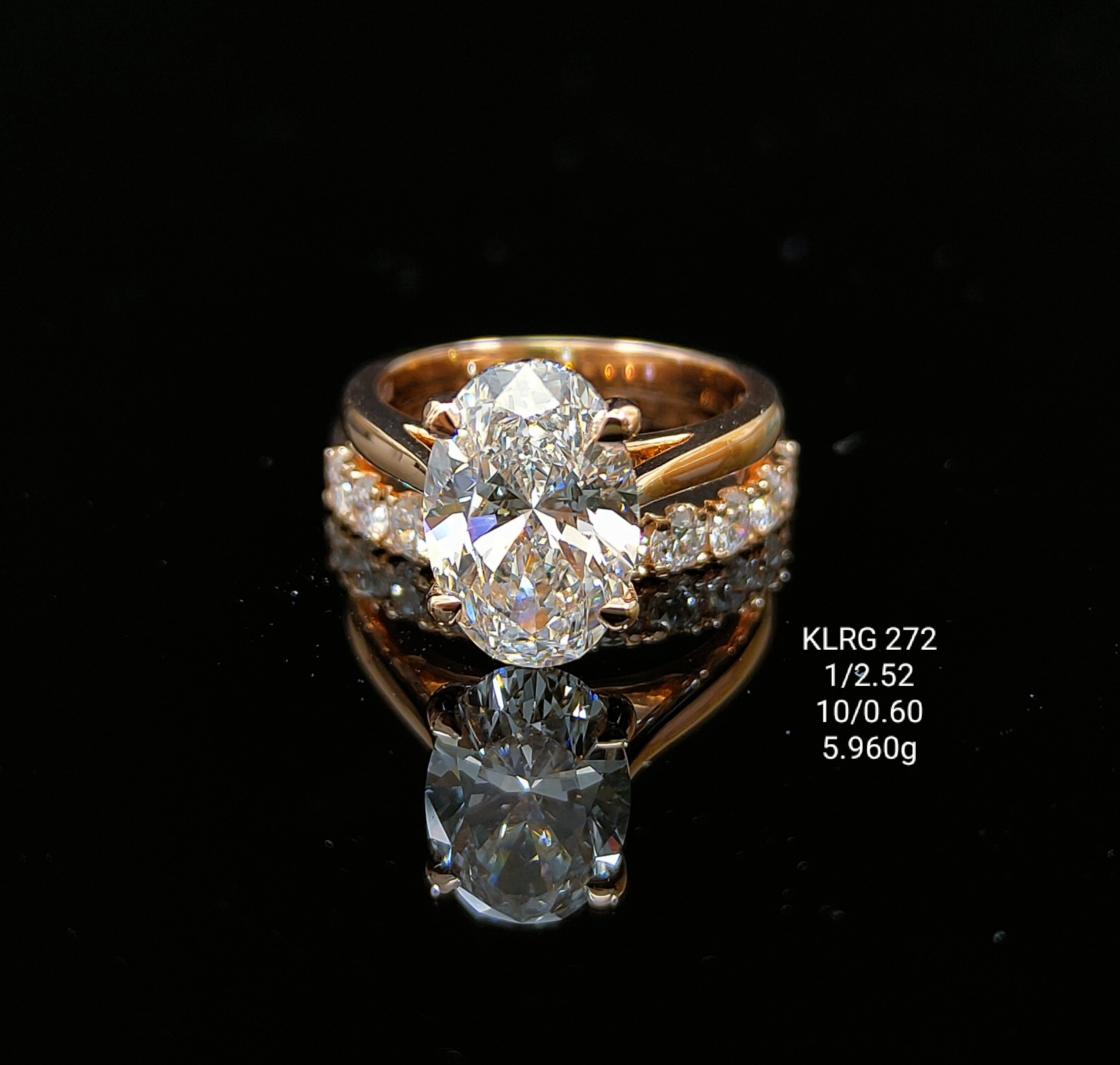 2.18Ct RING Solitaire Diamond 18K