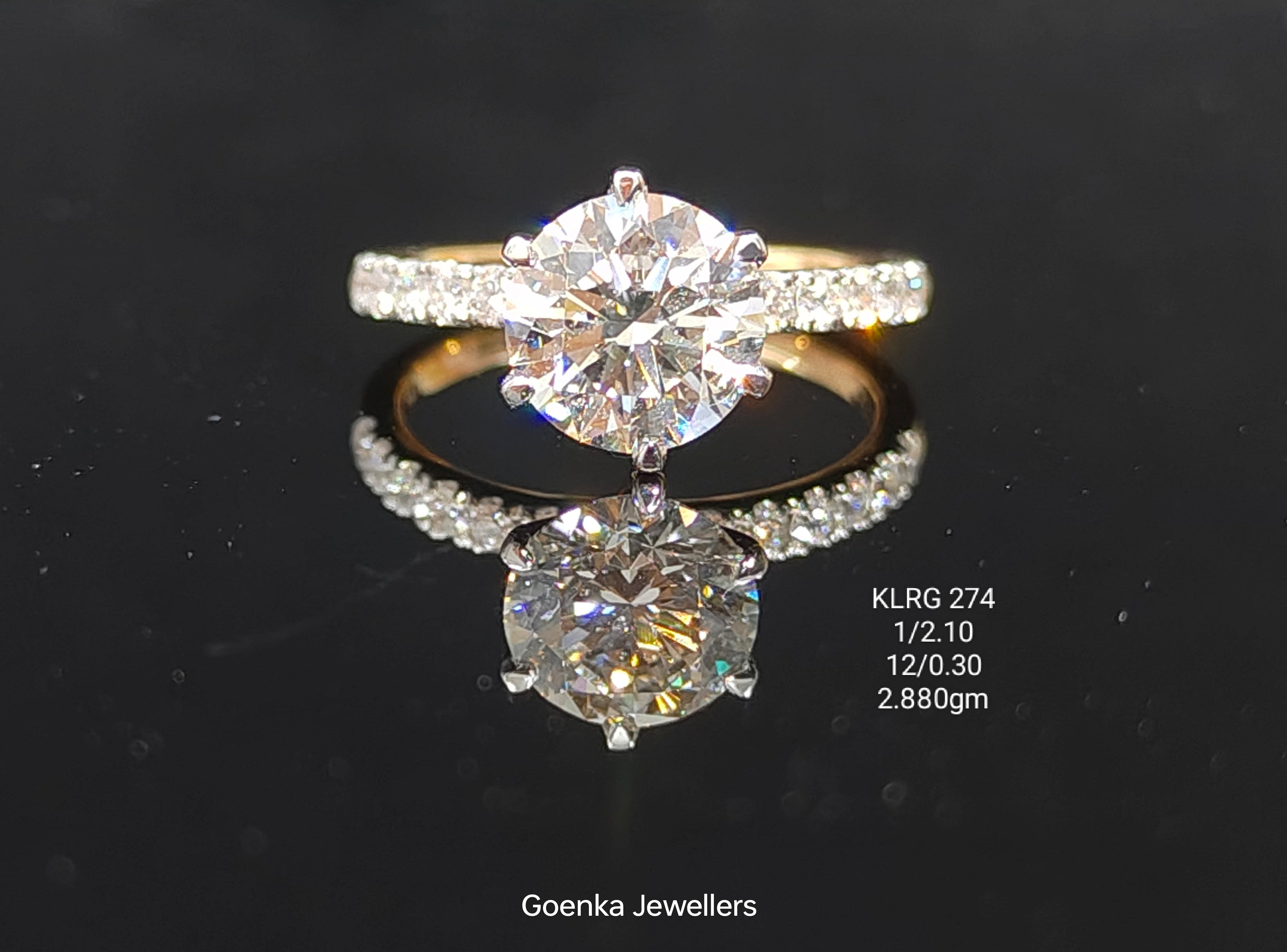 1.18Ct RING Solitaire Diamond 18K