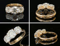 4.28Ct RING solitaire diamonds 18K
