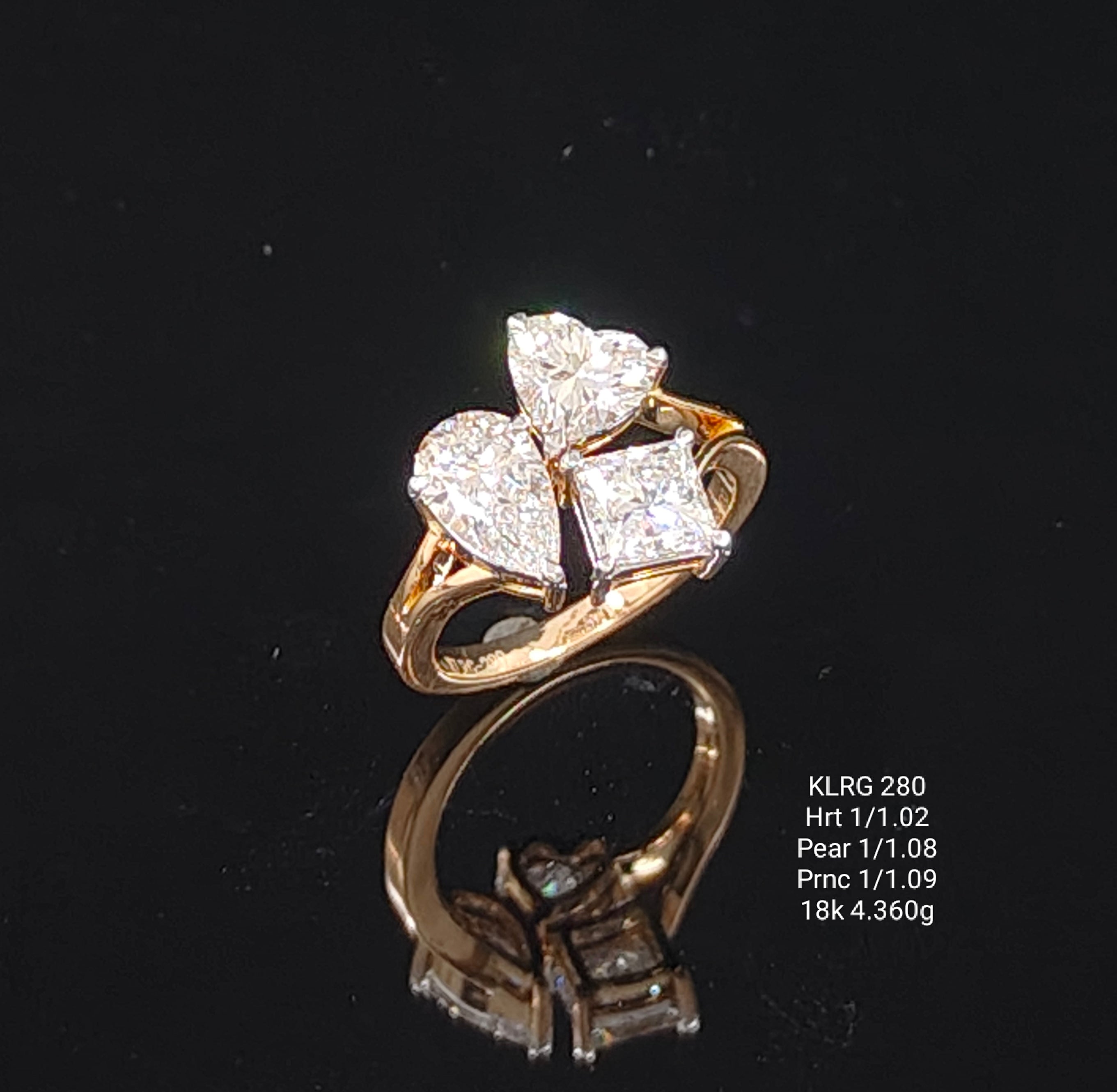 0.29Ct RING Small round diamonds 18K