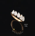 1.57Ct RING MIX shape  diamonds 18K