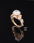 3.92Ct RING solitaire diamonds 18K