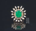 6.68Ct RING Small round diamonds 18K
