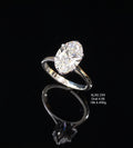 4.06Ct RING solitaire diamonds 18K