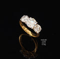 4.21Ct RING solitaire diamonds 18K