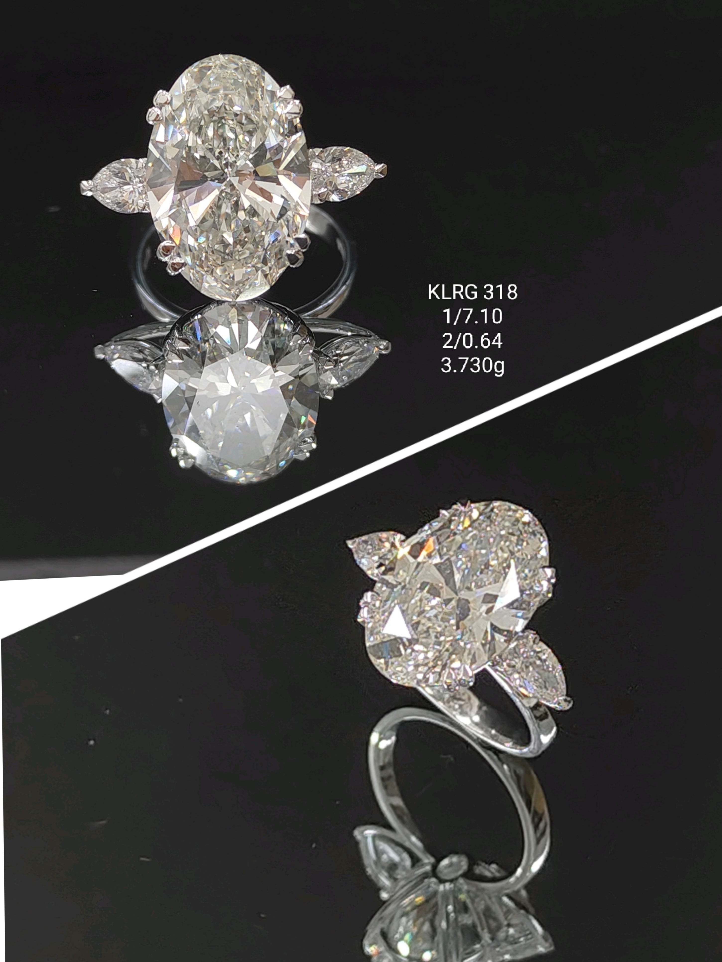 7.74Ct RING Solitaire Diamond 18K