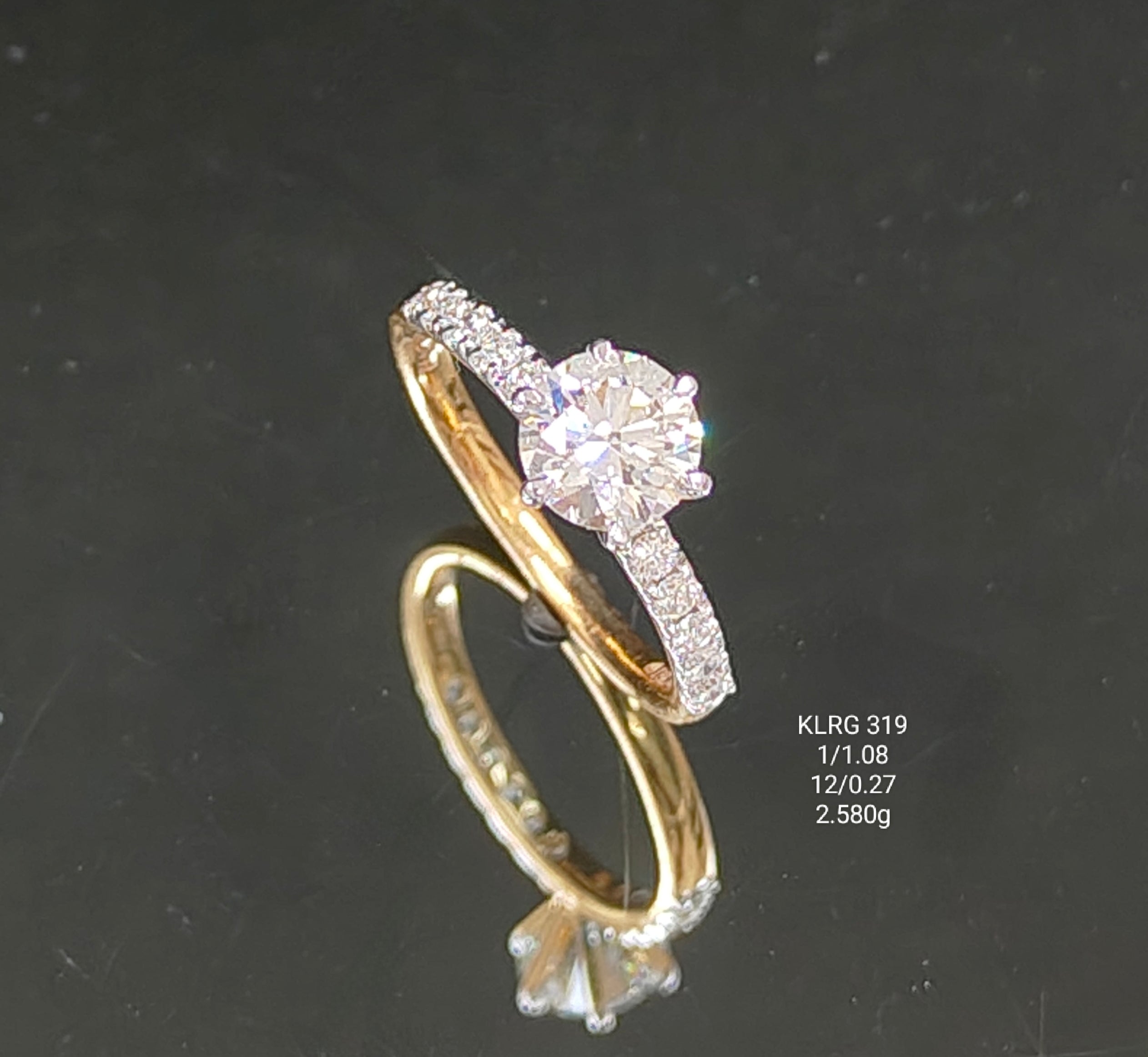 1.35Ct RING solitaire diamonds 18K