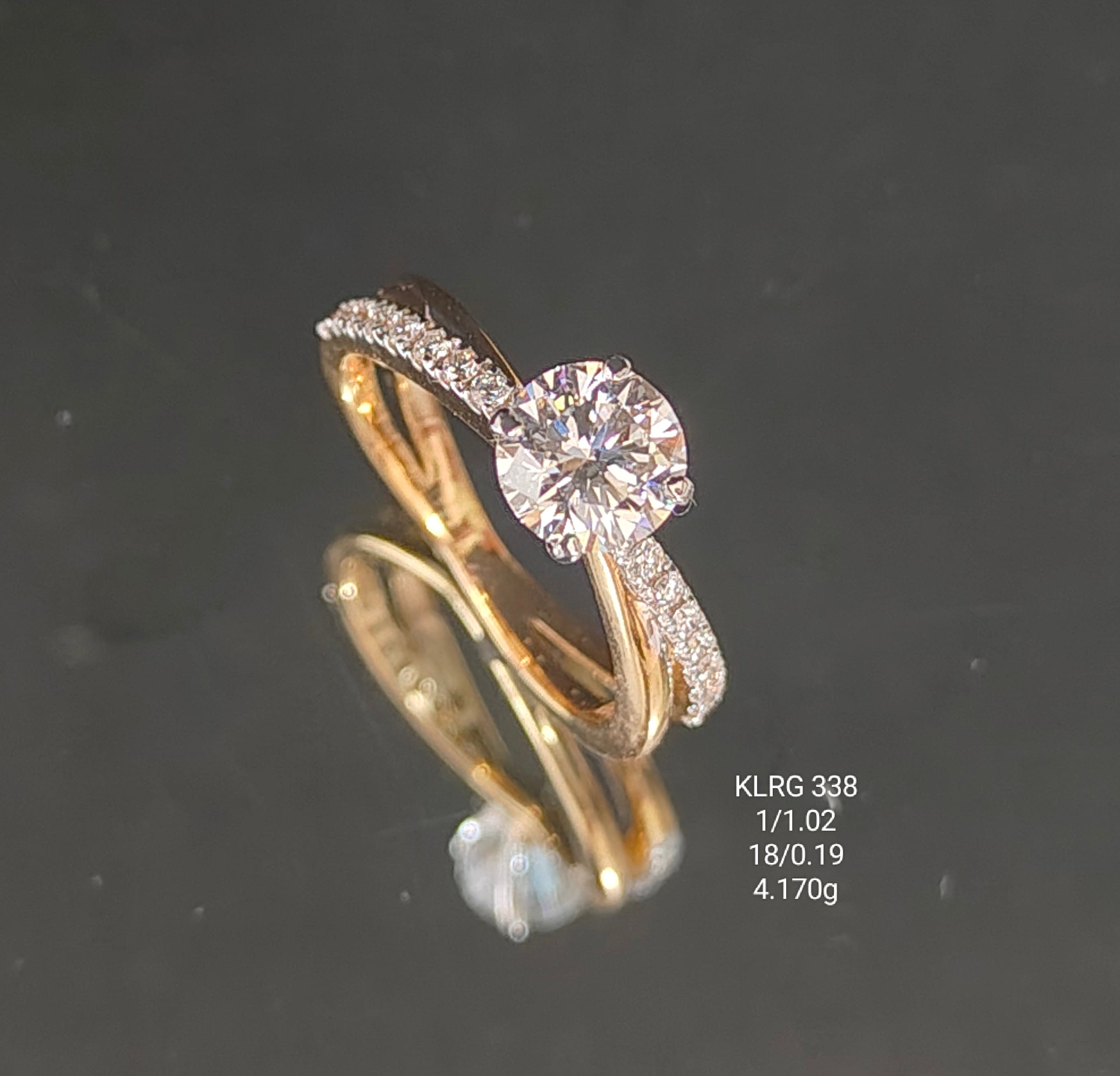 1.21Ct RING solitaire diamonds 18K