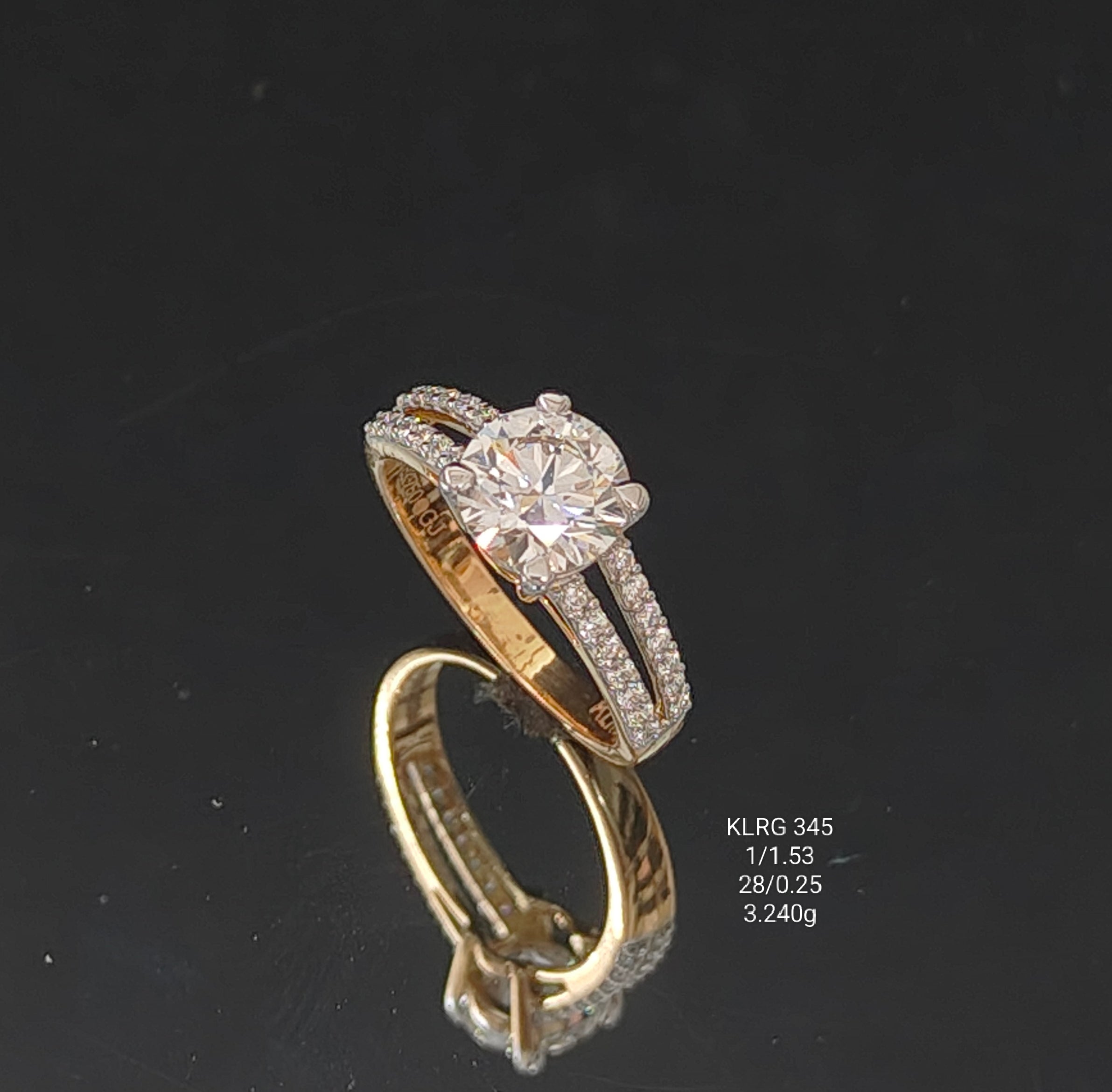 1.78Ct RING solitaire diamonds 18K