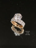 4.22Ct RING solitaire diamonds 18K